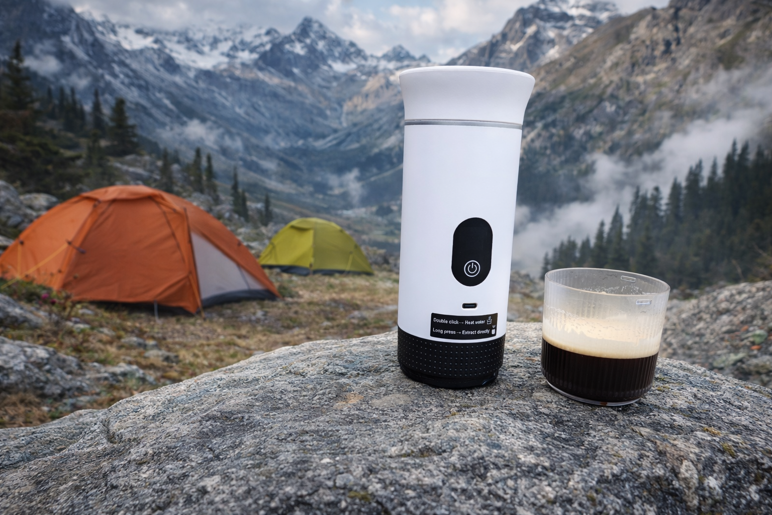 Illustration produit en camping sauvage